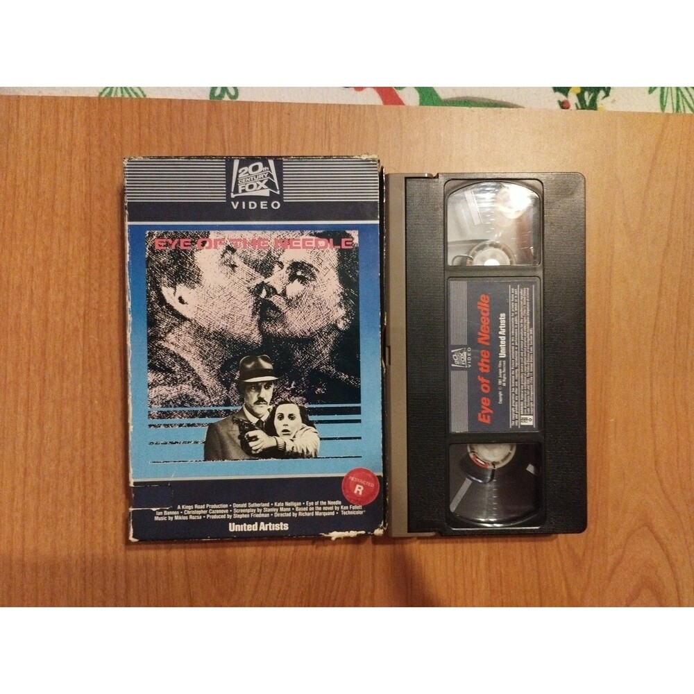Eye of the Needle (VHS, 1983) Donald Sutherland CBS FOX Thriller Drawer Big Box